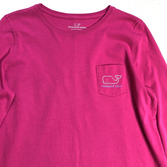 Vineyard Vines Tri-Colour Whale Long Sleeve Pocket Tee - Picture 3 of 12